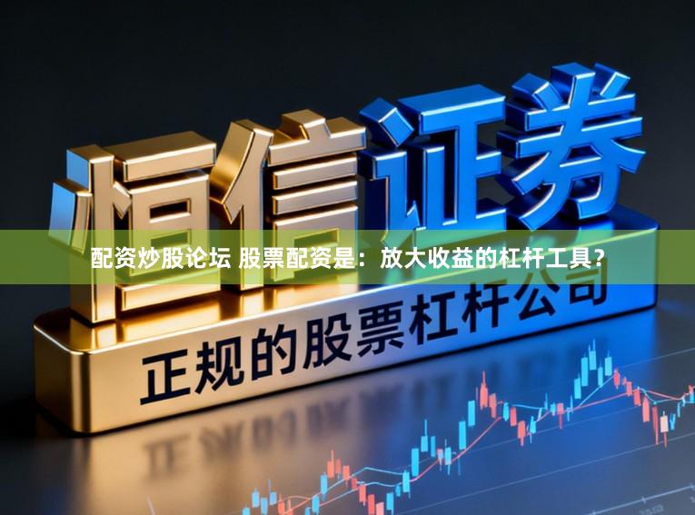 配资炒股论坛 股票配资是：放大收益的杠杆工具？